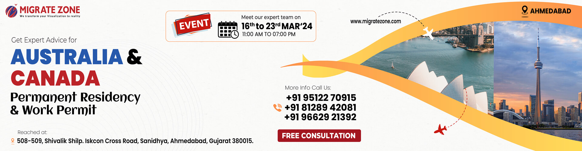 Australia, Canada Permanent Residency and Work Permit